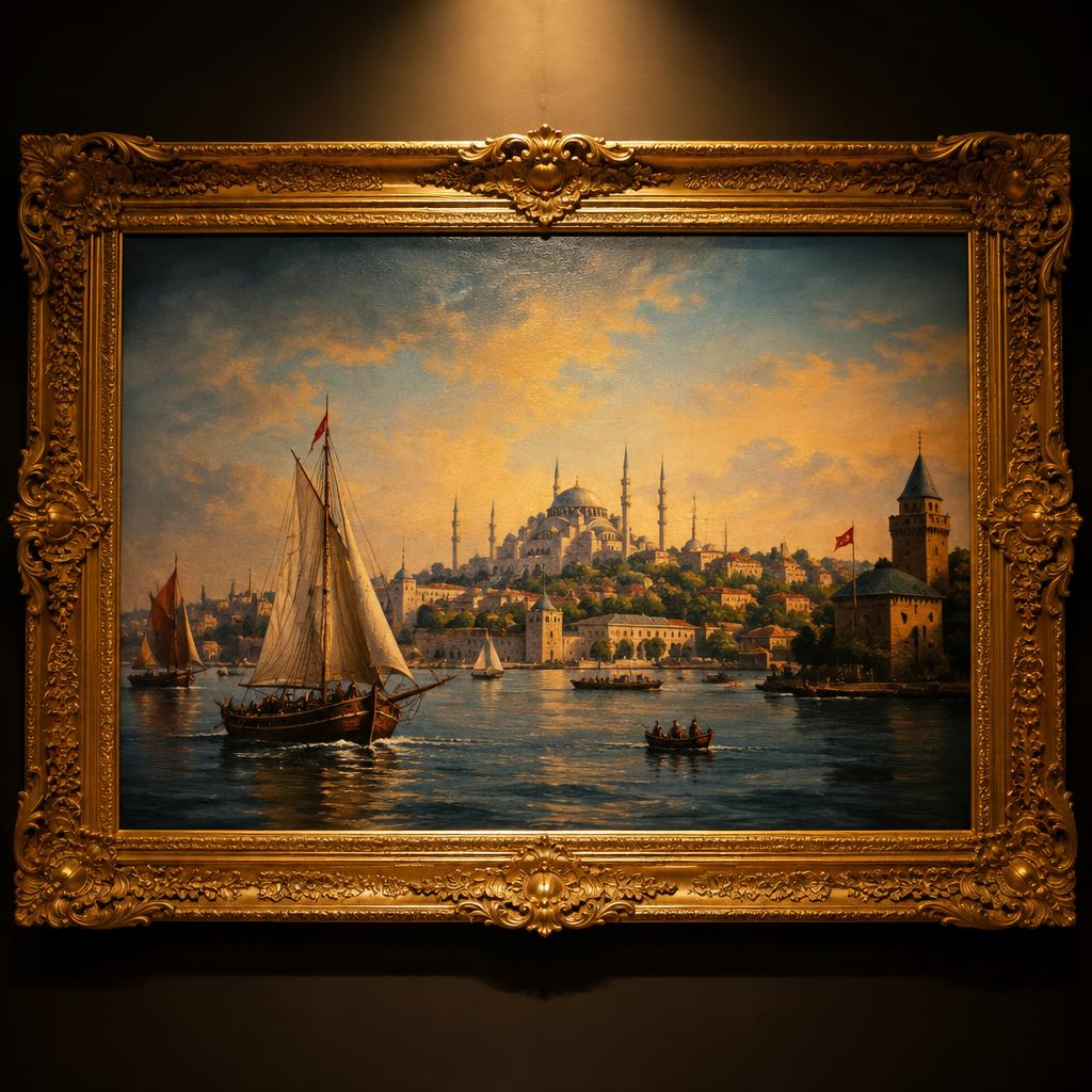 Boğaz'da Yelkenliler